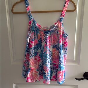 NWOT Lilly Pulitzer Colorful Floral Sleeveless Top